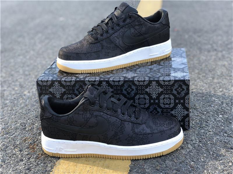 PK GOD CLOT x fragment x Nike Air Force 1 PRM BLACK retail materials ready to ship